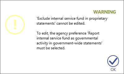 ISF 501 software warning message screenshot 2